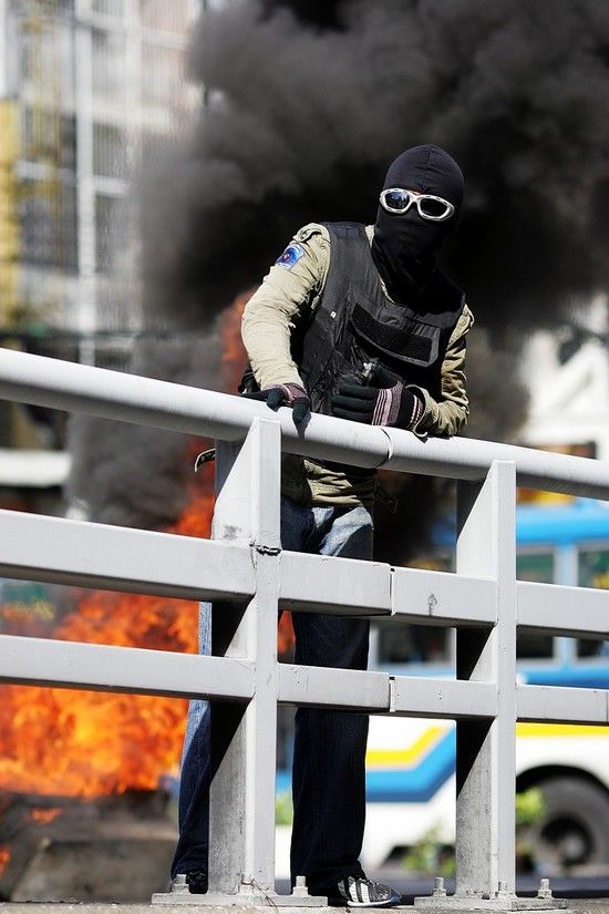 Thailand protesters, April 2009