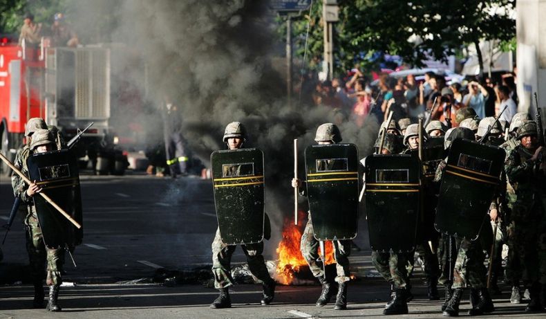 Thailand protesters, April 2009