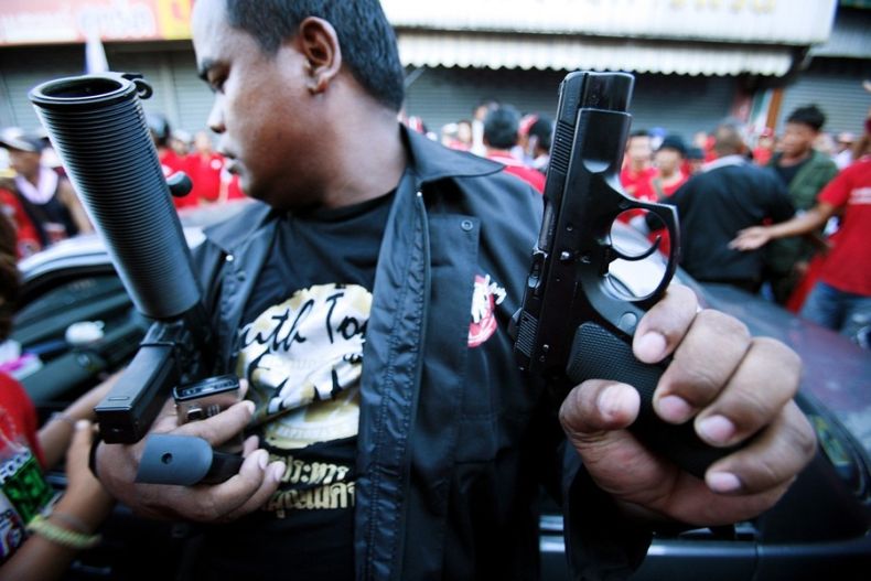 Thailand protesters, April 2009