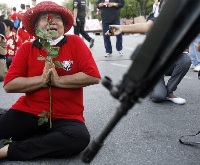 Thailand protesters, April 2009