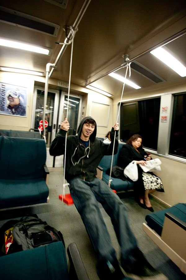 Swing in the underground, San Francisco, United States