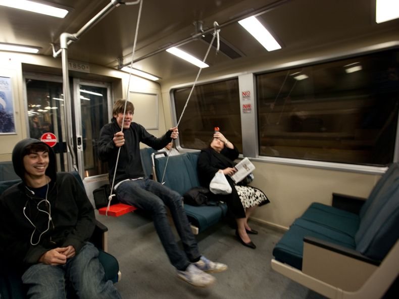 Swing in the underground, San Francisco, United States