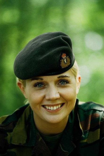 girl in a military