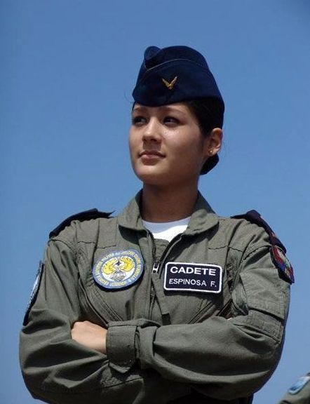 girl in a military