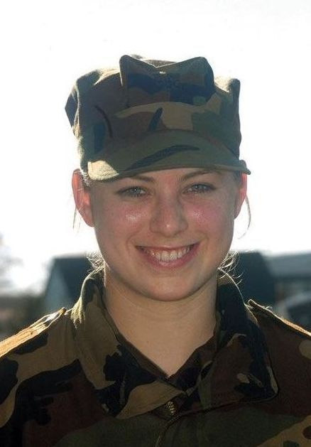 girl in a military