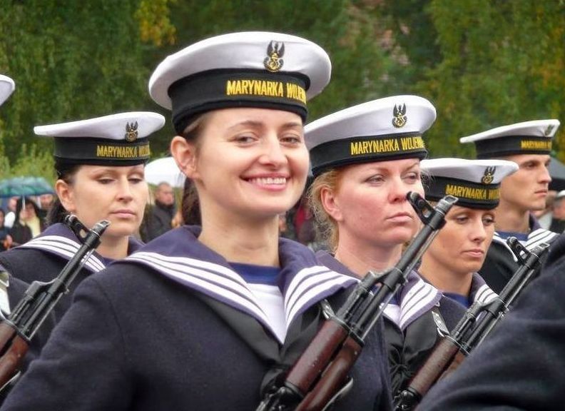 girl in a military