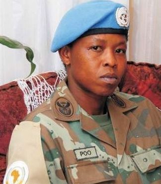 girl in a military
