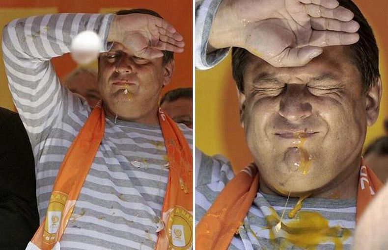 Egg demonstration, Prague