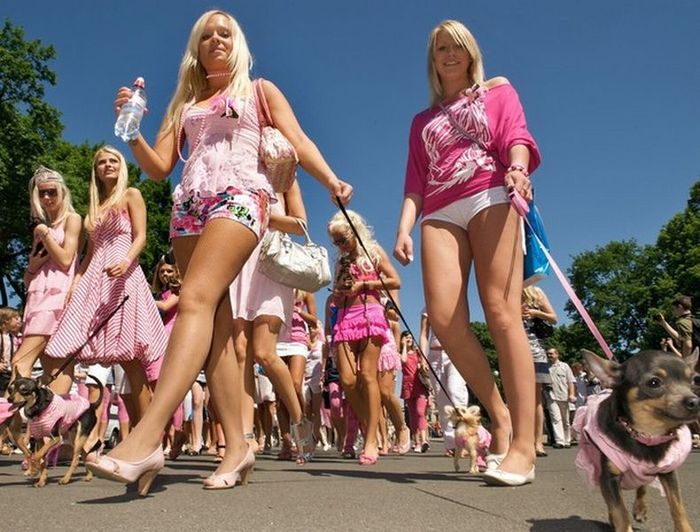 Make the world lighter parade, Riga, Latvia