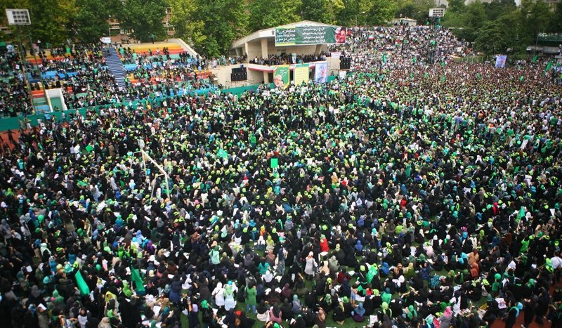 The riots in Tehran, Iran