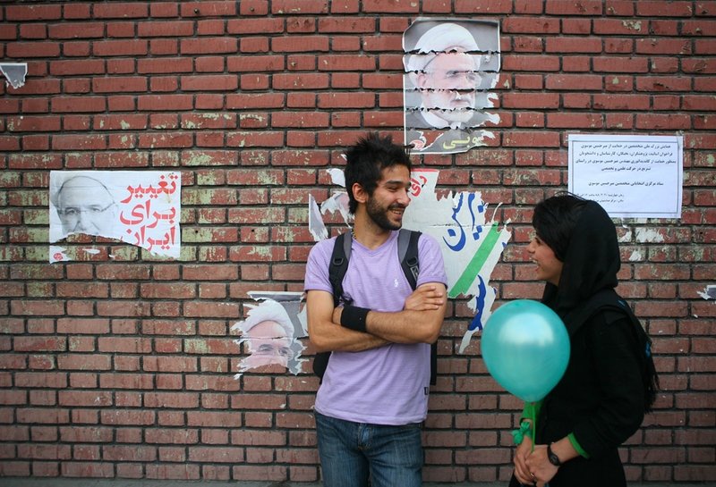 The riots in Tehran, Iran