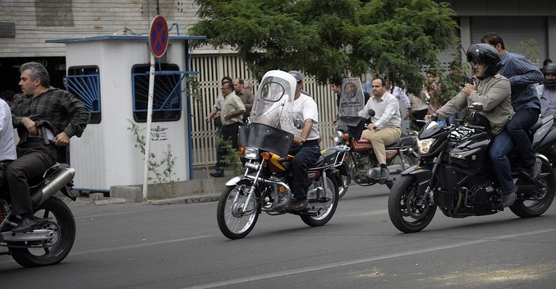 The riots in Tehran, Iran