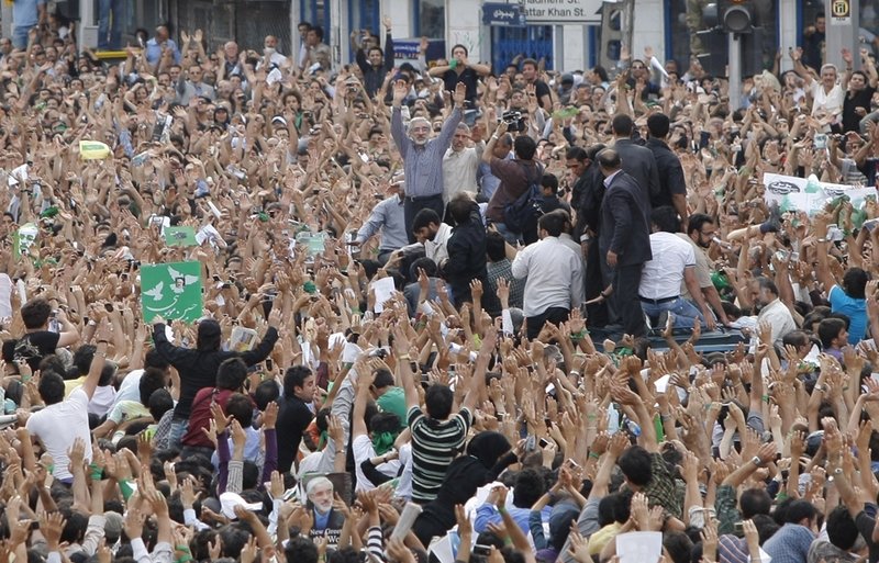 The riots in Tehran, Iran