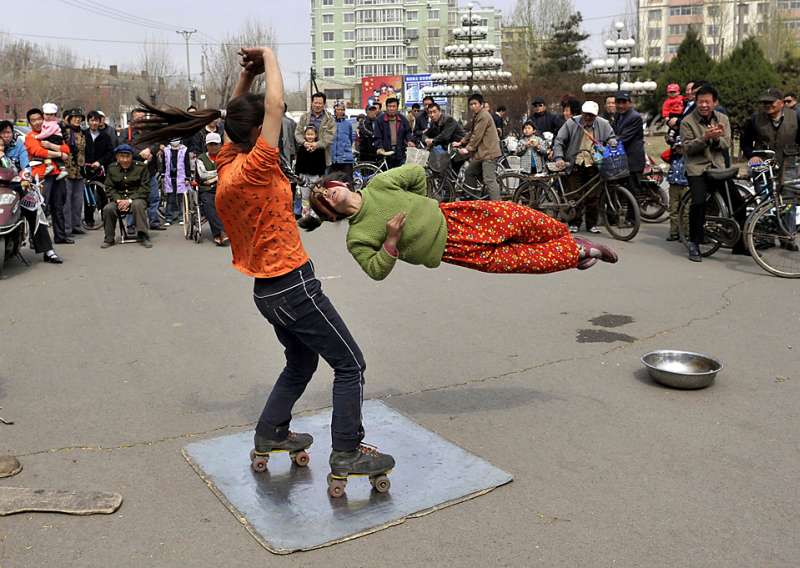 Two girls from Henan province, China