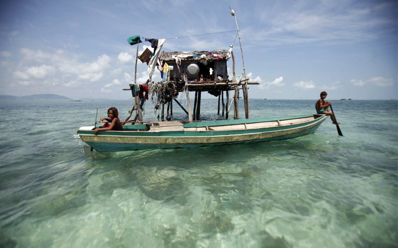 Sea gypsies, Borneo, Indonesia