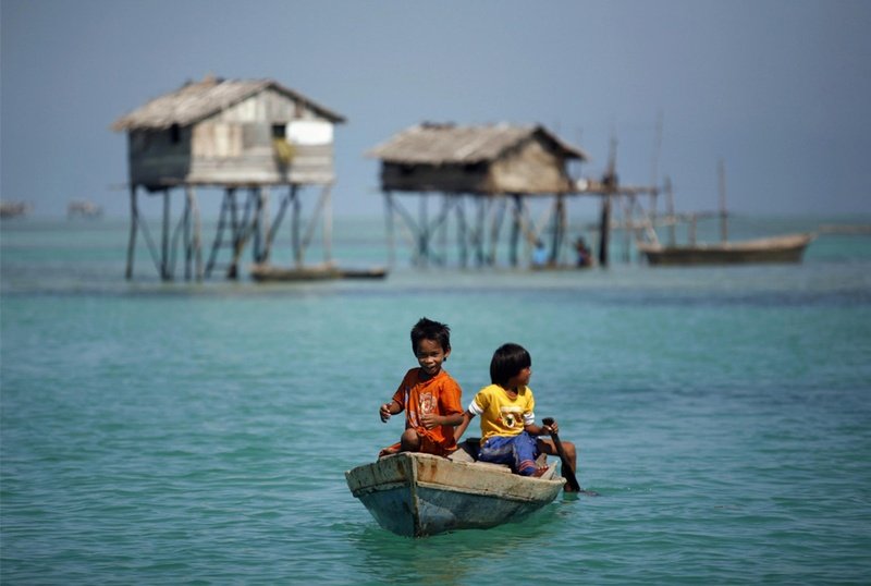 Sea gypsies, Borneo, Indonesia