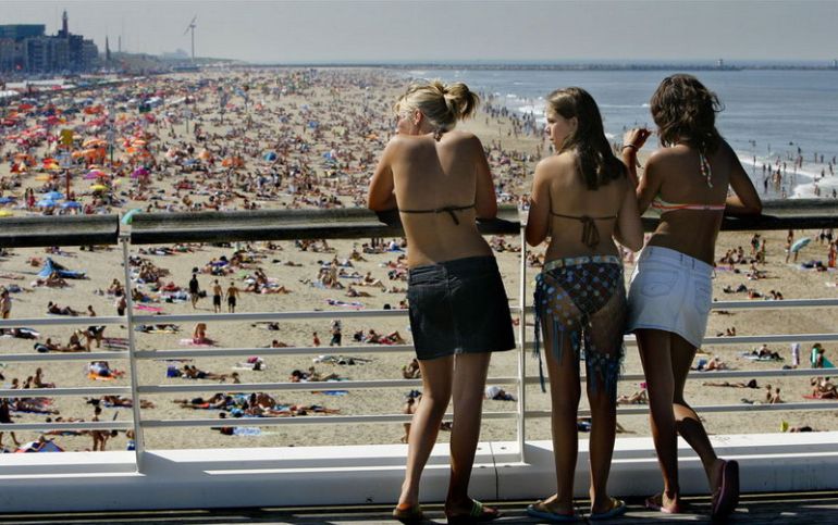 young summer and bikini beach girls