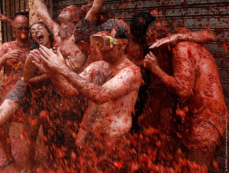 La Tomatina 2009, Buñol, Valencia, Spain