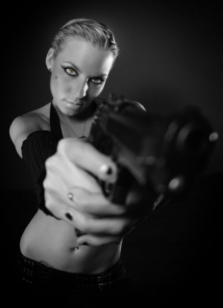 girl with a gun