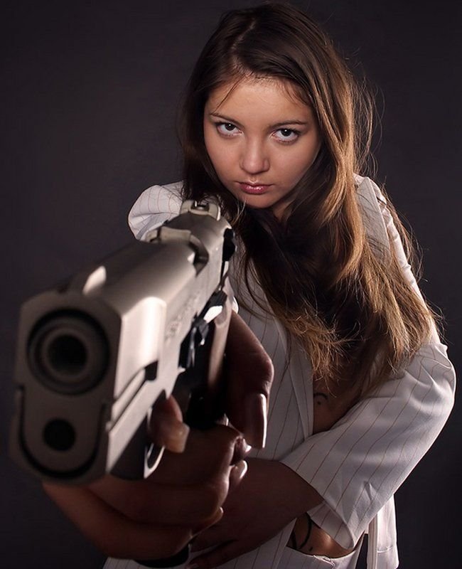 girl with a gun