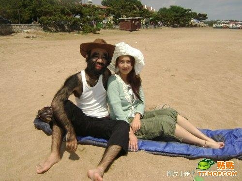 The most hairy man, China