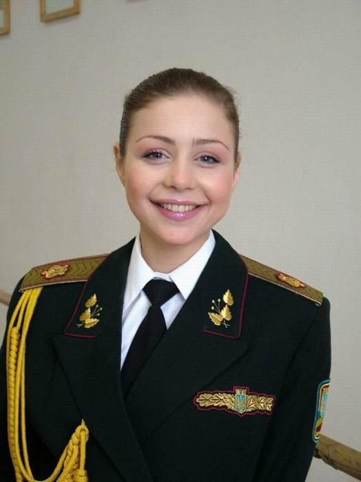 girl in a military