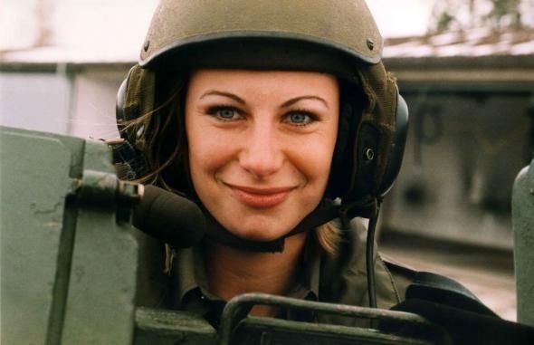 girl in a military