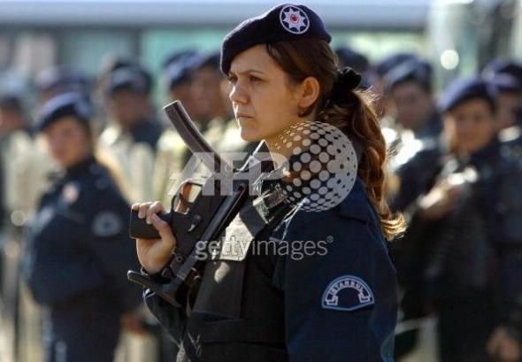 girl in a military