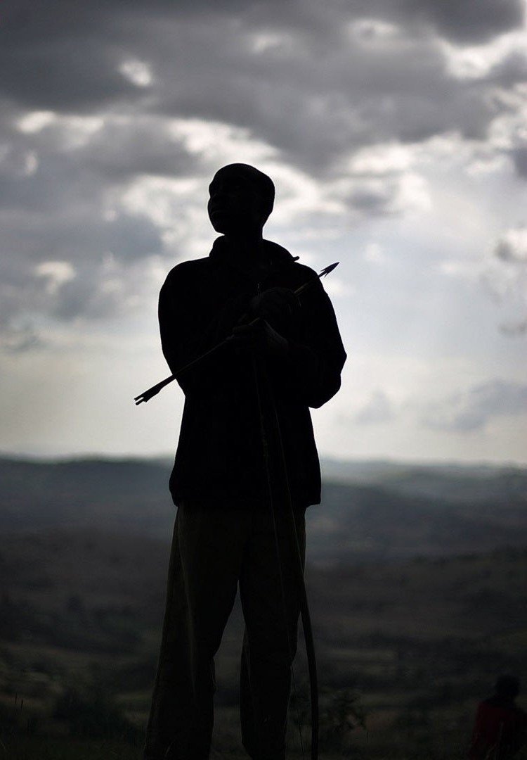 Traditional war event, Kenya, Africa