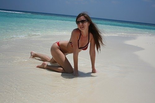 young summer and bikini beach girls