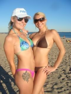 young summer and bikini beach girls