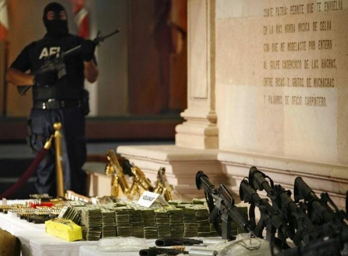 Confiscation of Mexican drug lords property