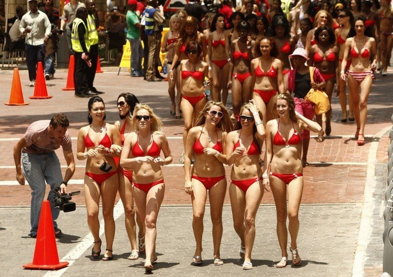 World's largest bikini parade, capital of South Africa