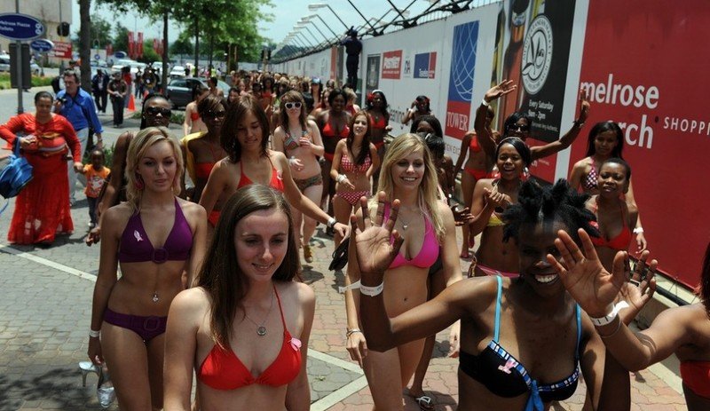 World's largest bikini parade, capital of South Africa