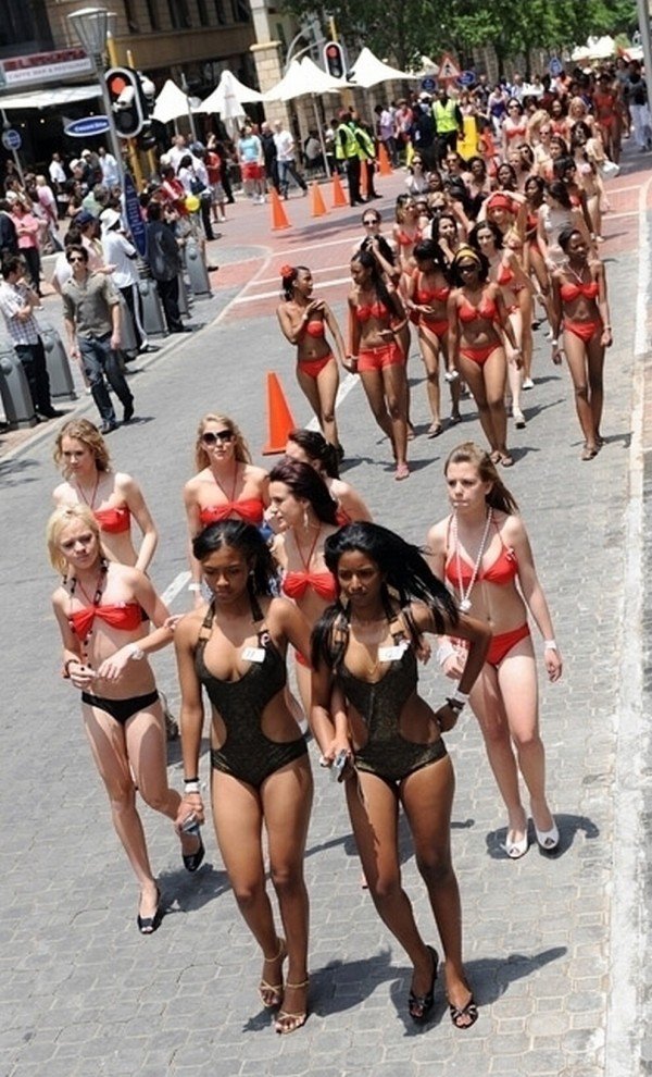 World's largest bikini parade, capital of South Africa