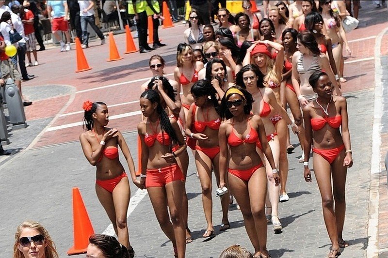 World's largest bikini parade, capital of South Africa