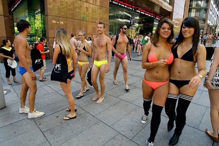 Swimsuits parade, Sydney, Australia