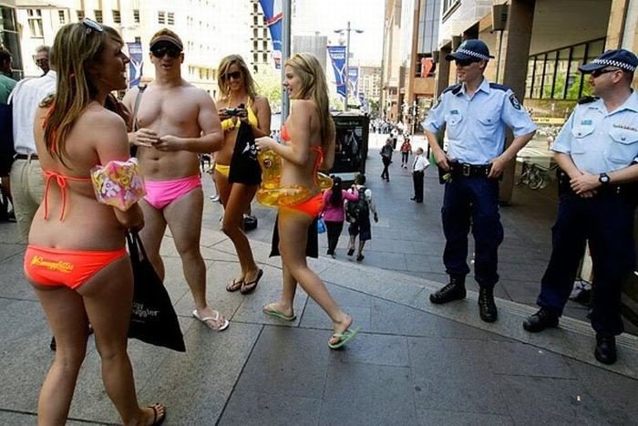 Swimsuits parade, Sydney, Australia