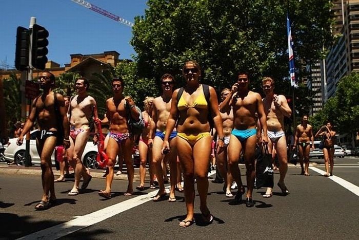 Swimsuits parade, Sydney, Australia