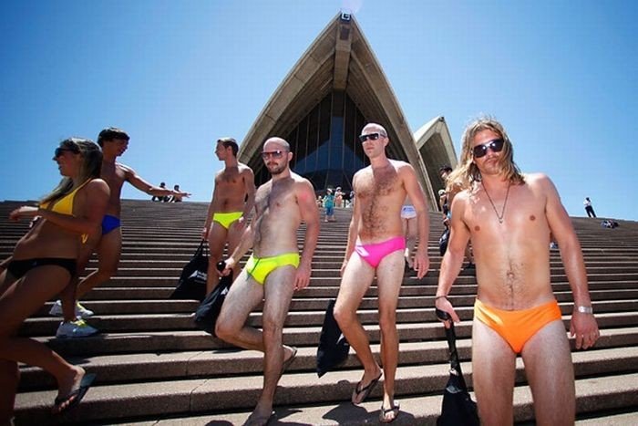 Swimsuits parade, Sydney, Australia