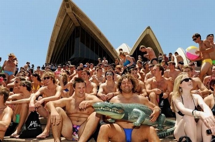 Swimsuits parade, Sydney, Australia