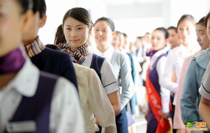 Casting for airline flight attendants, China