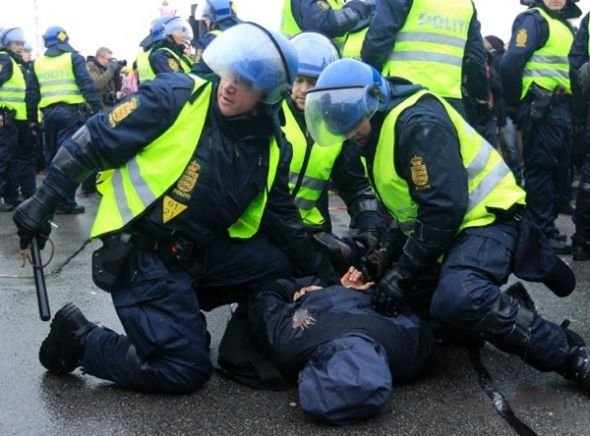 Riots conference on climate, UN summit, Copenhagen, Denmark