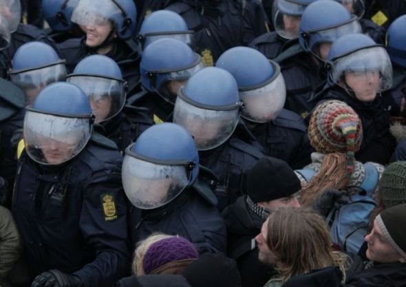 Riots conference on climate, UN summit, Copenhagen, Denmark