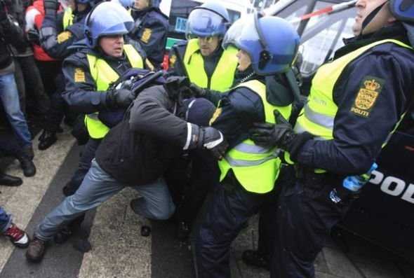 Riots conference on climate, UN summit, Copenhagen, Denmark