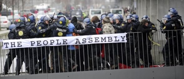Riots conference on climate, UN summit, Copenhagen, Denmark