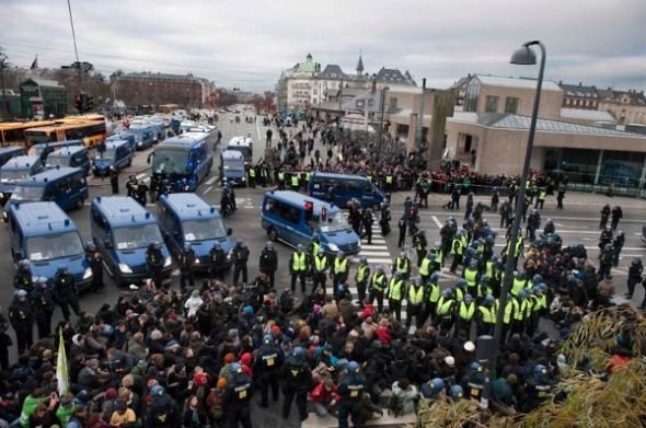 Riots conference on climate, UN summit, Copenhagen, Denmark