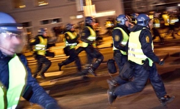 Riots conference on climate, UN summit, Copenhagen, Denmark