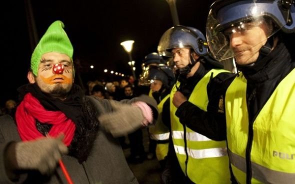 Riots conference on climate, UN summit, Copenhagen, Denmark