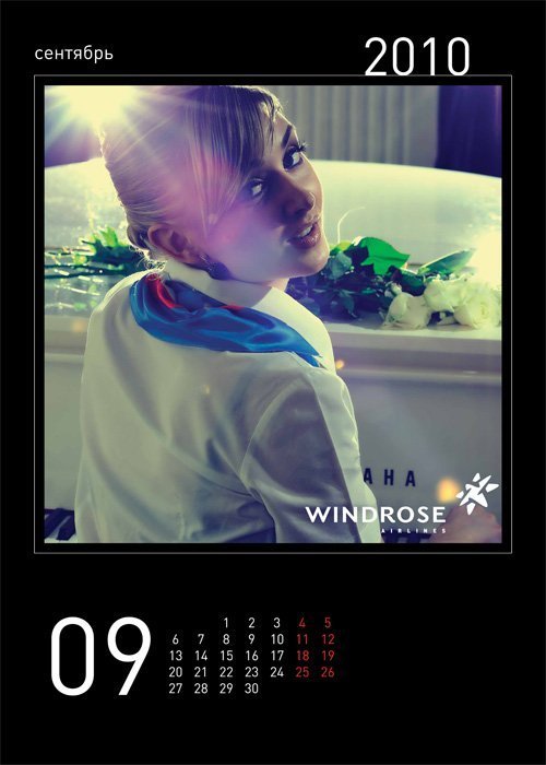 hot stewardesses calendar, windrose airlines